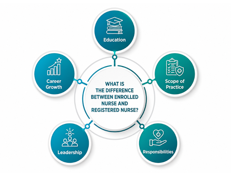 Difference Between Enrolled Nurse and Registered Nurse